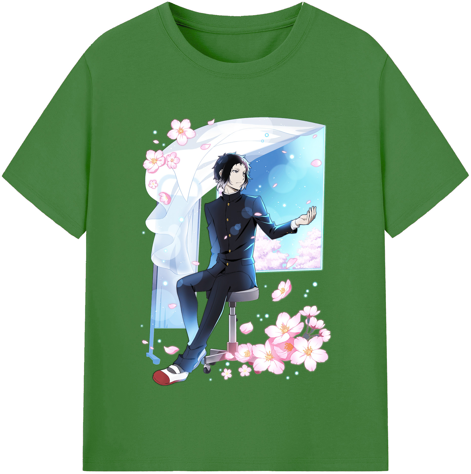 （画像用） 文豪ストレイドッグス Bungo Stray Dogs レディースカジュアルプリントTシャツ（綿100％）